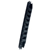 21*25 Similar IGUS Nylon PA66 Material de alta calidad Cable de plástico Flexible Enlace de cadena Portador de cable de color negro a máquina CNC