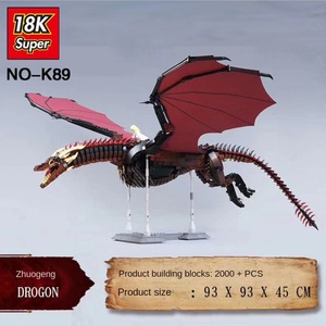 Rael K89-K90 Phải tour du lịch trò chơi RỒNG BĂNG rồng lửa rồng xây dựng khối mô hình 1:8 Nhựa Câu đố đồ chơi nhỏ lắp ráp câu đố - Product Image 4