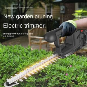 آلة تشذيب تحوط كهربائية لاسلكية محمولة مع منشار تشذيب يتميز ببطارية ليثيوم للاستخدام بنفسك وصناعي - Product Image 2