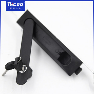 सिक जस्ता मिश्र धातु इलेक्ट्रॉनिक कैबिनेट को जोड़ने वाली रॉड कंट्रोल स्विंगहैंडल 3 पॉइंट डोर लॉक लीवर - Product Image 5