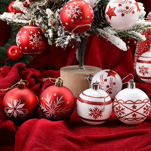 Ensemble de boules de Noël Xiangpin T118K les plus vendues, ornements de Noël peints à la main et décorations pour les fêtes de fin d'année - Product Image 6