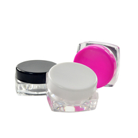Vente directe d'usine, pot en plastique coloré de 10g, 15g, 20g pour crème pour les yeux, fard à joues, stockage de cosmétiques