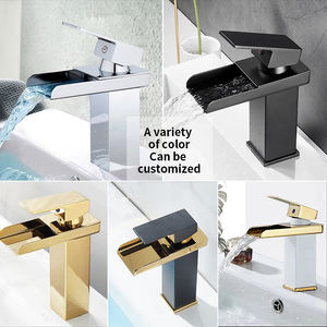 Pour mitigeur d'eau de salle de bain et de toilette Robinet de salle de bain Robinet de lavabo à poignée Aifol Robinet cascade en acier inoxydable bon marché - Product Image 4