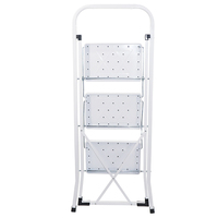 Escalera plegable de un solo lado, cómoda, con agarre, para el hogar