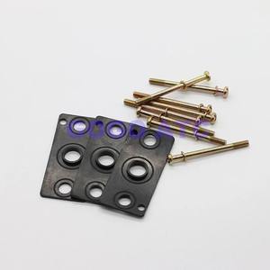 3V210/4V210-08 4V310โซลินอยด์วาล์วยึดแผ่นสีดำสำหรับท่อร่วม100M/200M/300M/400M อุปกรณ์ปะเก็นสกรูบอร์ดตาบอด - Product Image 1