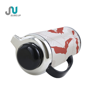 <span class=keywords><strong>Carafe</strong></span> isotherme en acier inoxydable <span class=keywords><strong>à</strong></span> double paroi <span class=keywords><strong>avec</strong></span> revêtement en verre rose et <span class=keywords><strong>bouchon</strong></span> rotatif, isolée sous vide - Product Image 3