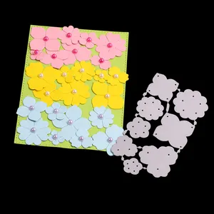 AAGU Direct Manufacturer Low MOQ Metal Cutting Dies Supplier floral Embossing Folder Scrapbooking Punch Flower Metail Cut Mold