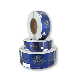 Không thấm nước sang trọng bao bì chai cuộn nhãn cho thực phẩm mỹ phẩm tùy chỉnh logo dính chai Nhãn dán chất lượng cao - Product Image 5