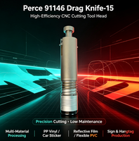 Cuchilla de Corte Drag Knife 15, Herramienta de Alta Precisión para Letreros Publicitarios, Vinilos Adhesivos, Cartón, Máquina de Corte