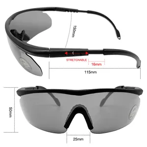 Yijia Set Gafas tácticas al aire libre Juego de guerra CS Gafas de tiro antivaho 3 lentes intercambiables UV400 Gafas de arena