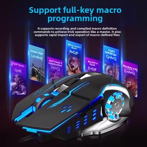 RGB S20 có dây 6D e-thể thao chuột nhà máy USB máy tính cơ khí máy tính xách tay trò chơi Macro điều khiển - Product Image 3