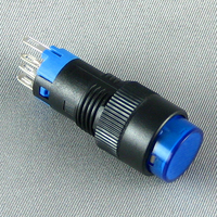 Qualité en gros momentané autobloquant 12mm en plastique illuminé carré bouton poussoir interrupteur moto accessoires