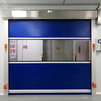 Puerta Rápida Enrollable de PVC Industrial Resistente a la Intemperie para Uso en Talleres, Supermercados y Granjas