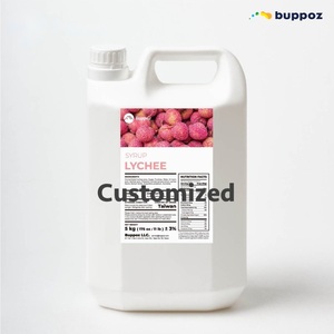 Sirop de Litchi 5kg Bouteille Halal HACCP Végétarien pour Magasin de Bubble Tea et Thé au Lait Marque Privée - Product Image 2