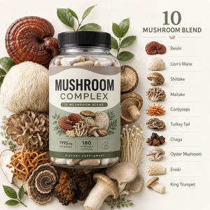 Cápsulas de Complejo de Hongos Mixtos Orgánicos, Veganos, Sin Gluten, Naturales y Bajos en Grasa, Suplemento Inmunológico para Adultos, No Apto para Mujeres Embarazadas - Product Image 2