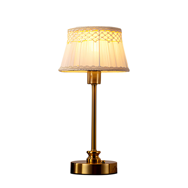 OEM & ODM Customization Wireless Lighting Luxury Home Decor Style Elegant Cordless Fabric Table Lamp