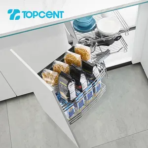 Topcent, оптовая продажа, кухонный шкаф, угловой выдвижной ящик, корзина для кухни