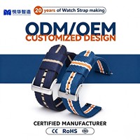 Bracelet de montre sport en nylon, boucle à ardillon réglable, bracelet de remplacement pour montre connectée 18 mm 20 mm 22 mm 24 mm