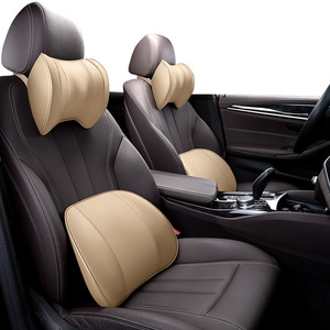 Coussin de soutien arrière de <span class=keywords><strong>voiture</strong></span> ergonomique en mousse à mémoire de forme et ensemble d'oreiller de siège d'appui-tête de <span class=keywords><strong>voiture</strong></span> - Product Image 4