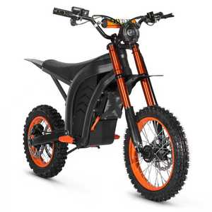 Moto tout-terrain électrique avec suspension hydraulique, batterie lithium 48V 21AH, moteur brushless 3 vitesses 2500W, autonomie 200 km - Product Image 2