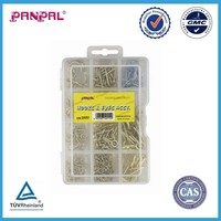 Kit de crochets de quincaillerie assortis haute performance 210 pièces, assortiment de crochets de qualité supérieure pour les ensembles d'outils professionnels et domestiques