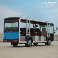 Bus touristique GDS14 avec moteur 72V 7,5KW et batterie 72V, navette électrique professionnelle pour 14 passagers