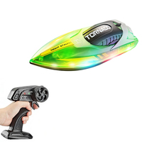 Bateau de Course Télécommandé Électrique 2.4G Haute Vitesse, Jouet Bateau Rapide RC à Double Moteur, Yacht Étanche pour Compétition Aquatique - Vente en Gros Usine
