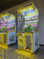 Machine à griffes à monnayeur pour peluches, design rose amour, pour centre de divertissement familial