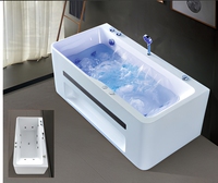Vente en gros OEM Panneau de commande intelligent thermostatique pour bain à bulles de surf à 360 degrés, 42 degrés, rectangulaire simple, pour hôtel intérieur