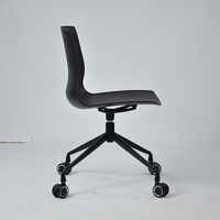 Chaise pivotante ergonomique moderne de haute qualité en plastique avec hauteur réglable pour le bureau, la maison et l'hôtel