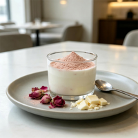 Poudre de jus de rose instantanée 100 % naturelle en gros pour boissons, thé au lait et boissons fonctionnelles