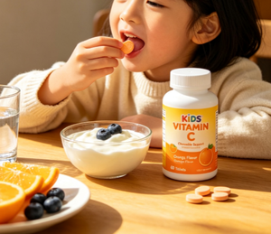 ODM OEM etiqueta privada Vitaminas C masticables para niños sabor naranja Suplemento para el apoyo inmunológico 60 tabletas - Product Image 2
