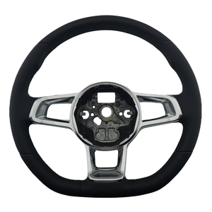 Nuevo Producto, Volante de Cuero Suave con Costuras Negras para Volkswagen, para VW GTI7 Golf MK7 - Product Image 1