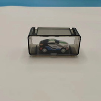 Boîte de rangement pour voitures miniatures de haute qualité, adaptée aux voitures à l'échelle 1:64, transparente, anti-poussière, empilable, pour collectionner les modèles de voitures en métal