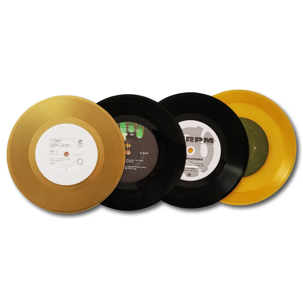 Custom Vinyl Records LP Records Pressing Vinyl Manufacturing LP Gold Colour Vinyl Record