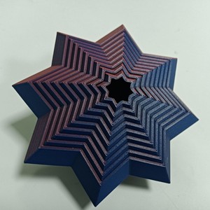 Raymankind 3D Printed Star <b>Ornament</b> Resin 1mm <b>Wall</b> Thickness Customizable Color Rapid Prototyping Home Decoration - Product Image 1