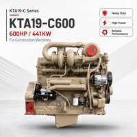 Mesin Diesel SCDC Cums KTA19-C600 600HP 19L 6 Silinder Berpendingin Air untuk Unit Tenaga Genset