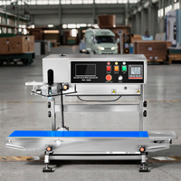 Yujun PM-1800 sac en plastique bande scellant Vertical Date d'expiration QR codage continu Machine de cachetage Vertical avec imprimante à jet d'encre