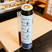 Contenants à sushi innovants OOLIMA, tubes jetables anti-fuite pour rouleaux de sushi, parfaits pour les restaurants de sushi et la restauration