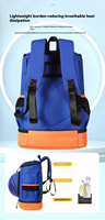 Sac à dos bandoulière personnalisé, nouveau design, pour 2 raquettes de tennis ou de pickleball, sac de sport extérieur, sac de basketball imperméable