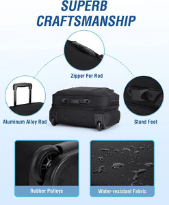 Cặp Đựng Máy Tính Xách Tay Có Thể Kéo Dài Qua Đêm Chống Trộm Túi Đựng Máy Tính Xách Tay Có Thể Cuộn Đi Công Tác Du Lịch Túi Cuộn Màu Đen - Product Image 3