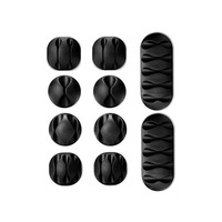 Lot de 10 organiseurs de câbles multifonctionnels en silicone pour gestion de fils USB, supports de câbles pour salle de bain