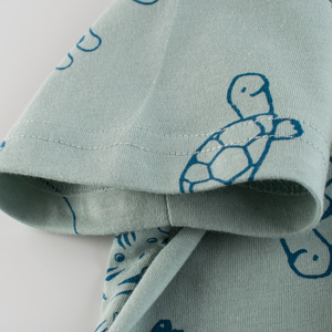 T-shirt in morbido cotone per ragazzi <span class=keywords><strong>con</strong></span> stampa di animali dei cartoni animati, modello Born to Be Kind, maglietta casual a maniche corte per bambini, per l'uso quotidiano - Product Image 3