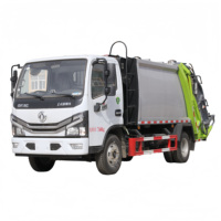 Camion à ordures compacteur Dongfeng 6CBM pour le nettoyage des rues municipales et la collecte des déchets