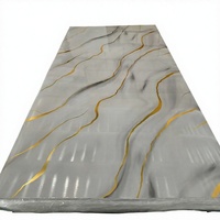 Panneau mural 3D ignifuge en PVC 4x8 FT (1220x2440mm) – Panneau décoratif moderne facile à installer pour revêtement intérieur d'hôtels et villas
