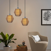 Lampe suspendue créative de style nordique pour restaurant lampe design écologiquement lampe 3D veilleuse 3D lustre abat-jour 3d