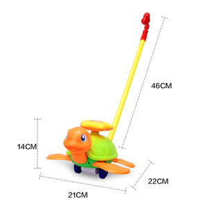 Large Cartoon Plastic Push-Pull Turtle <b>Bell</b> Children's Puzzle Toddler Toy for 5-7 Years Hand Push Toy with Rotating Feature - Product Image 5