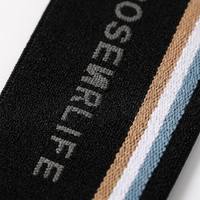 Bande élastique personnalisée en polyester/nylon gaufré, écologique, avec logo débossé, motifs animaux/floraux/nœuds/à rayures, MOQ entièrement personnalisable