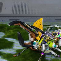 Meiji 13053 Robot Machinery Action Figure Insect Animal Bricks Kit Mecha Model Gift Toy untuk Dewasa Set Blok Bangunan