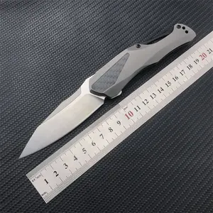 5500 Knife Pocket Camping Outdoor Tool D2 Steel Blade Stainless Steel Carbon Fiber Handle For Men EDC